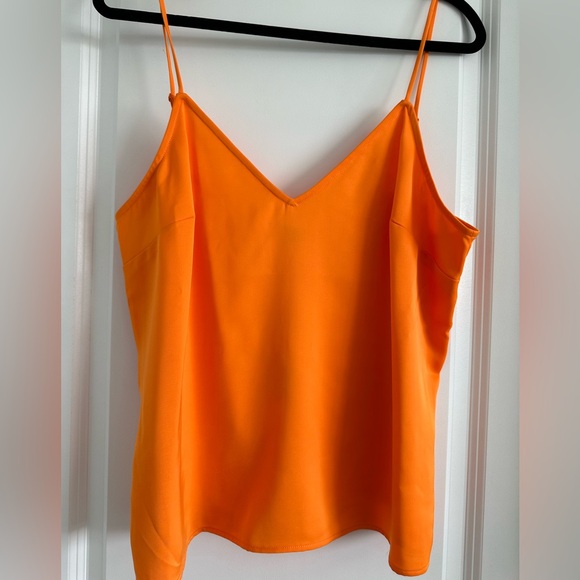 Satin orange spaghetti strap - Picture 1 of 3
